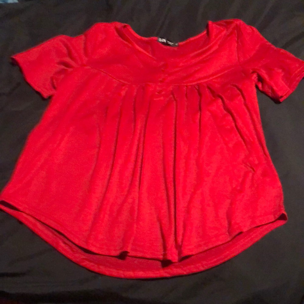 Festive red holiday shirt